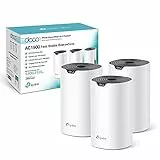 [Nuovo]TP-Link Deco S7 WiFi Mesh AC1900Mbps, 3 Porte Ethernet Gigabit, Modalità Router e Access Point, Parental Control, 3 Pezzi con Copertura fino a 520㎡, Compatibile con Amazon Alexa