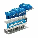 Silverline - Set di chiavi esagonali con impugnatura T 10 p.zi 2 - 10 mm (323710)
