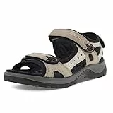 ECCO Yucatan W Sandal, Sandali Donna, Beige Atmosphere Icew Black 54695, 39 EU