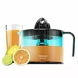 Cecotec Spremiagrumi elettrico 4148 EssentialVita Adjust - Spremiagrumi elettrico nero da 40 W con filtro regolatore della polpa. Caraffa BPA-free, calibrato in ml con capacità da 1 l.