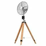 Cecotec EnergySilence 1600 Woody Smart treppiede ventilatore 50W, 4 pale 16 pollici, diametro 40 cm, motore in rame, 3 velocità, altezza regolabile 130 cm, oscillazione fino a 80º, telecomando