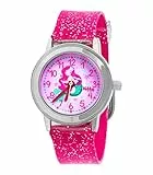Kiddus Orologio da Polso per Bambine. Analogico, con Esercizi per Imparare a Leggere l’Ora. Movimento al Quarzo Giapponese. Decorato con Lustrini. Alla Moda, Elegante. FAB12 Sirena
