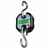 Rhorawill Bilancia per Valigia Bilancia Pesa Valigie Bilancia Pesca Bilancia a Gancio Bilancia da Appendere Bilancia Industriale 150 kg con Display LCD per Valigia, Pesca, Caccia all'aperto (Nero)
