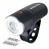 Sigma Sport - Aura 30 | Luci LED per Biciclette 30 Lux | Luce Anteriore a Batteria Omologata Secondo Il regolamento Tedesco StVZO | Colore: Nero, taglia unica
