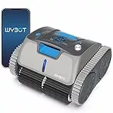 WYBOT Robot Piscina Cordless APP, Capacità di 15000 mAh che Dura 180 minuti, Pulitore Piscina per Fondo/Pareti/Linea d'acqua, Aspirapolvere Automatico con Pianificazione del Percorso del Giroscopio