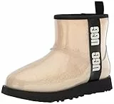 UGG Classic Clear Mini Stivaletto da Donna, Natural Black, 38 EU
