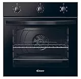 Candy Idea FIDC N502 Forno Elettrico da Incasso, 65 Litri, Supporto per Griglie, 5 Funzioni, Convection Fan, Classe A, Nero, LxPxA 59.5x56.8x59.5 cm