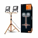 LEDVANCE Worklights Proiettore da Officina Tripod 2X50W Luce Naturale 4000K