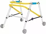 Deambulatore su ruote Camminatore for la riabilitazione dei bambini, Drive Medical Walker Pieghevole, 4 ruote for bambini Mobilità Aids a piedi, Camminare dritto, Alloga di alluminio for bambini a pie