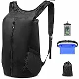 Borsa asciutta galleggiante impermeabile STLOVe 30L galleggiante zaino asciutto leggero impermeabile zaino sportivo borsa asciutta per viaggi rafting campeggio, Nero, 20L, Pieghevole