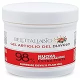 Artiglio del Diavolo Extra Forte Gel al 98%, Pomata Artiglio del Diavolo Formula Naturale e Professionale per Massaggi a Muscoli e Articolazioni 550 ml - BELL'ITALIABIO