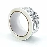 IMBALLAGGI 2000 - Nastro Adesivo Pacchi Bianco + Striscia di Garanzia in Polipropilene 12Pz 5cm x 66mt x 76⌀ mm, Nastro Imballaggio per Spedizioni e Traslochi Resistente, Durevole a Strappo Silenzioso
