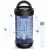 CONOPU Zanzariera Elettrica - 18W Lampada Antizanzare Giardino, 3000V Lampada Zanzare Interno, 365nm UV Antizanzare Elettrico, Anti Zanzare per Esterno, Nero
