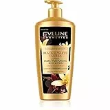 Eveline Cosmetics Luxury Expert Crema Idratante Per Il Corpo Alla Vaniglia Nera E Bianca Per Le Donne | 350 ml | Lozione Corpo Per Pelli Secche E Sensibili | Idratazione A Lunga Durata