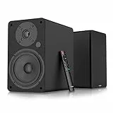 VULKKANO A5 ARC Cassa Amplificata con Woofer da 5,25', Bluetooth 5.0, HDMI ARC, Optica, RCA, USB, con Uscita Subwoofer, Casse Monitor HiFi con Design Elegante, Colore Nero