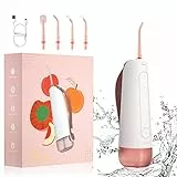 Idropulsore Dentale Portatile,Oclean W10 Irrigatore Orale Portatile con 5 Modalità di Utilizzo del Filo Interdentale e 4 Punte a Getto Sostituibili, IPX7 Impermeabile Ricaricabile(Pink)