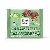 Ritter Sport Mandorle Caramellate Tavoletta di Cioccolato Al Latte Extra Con Mandorle Spezzate Caramellata, 100g