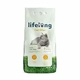 Marchio Amazon - Lifelong Lettiera Agglomerante di mais per gatti, Senza profumo, 10L (Confezione da 1)