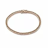 s.Oliver - Braccialetto da Donna in Argento Sterling 925 placcato oro con zirconi, 18 cm