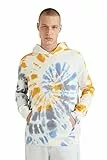 Desigual Felpa con Cappuccio, 1001 Raw Sweat, Bianco, M Uomo