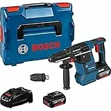 Bosch Professional 0611910007 GBH 18 V della 26 F Martello Perforatore a Batteria, 2 x 5.0 Ah Batteria, Caricatore, L-Boxx (18 V, energia cinetica, max. 2, 6 J, SDS Plus), 18 V