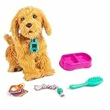 Joy Toy Moji, il grande cucciolo di Labradoodle interattivo (lingua tedesco e francese - NON in italiano) in peluche 35 cm