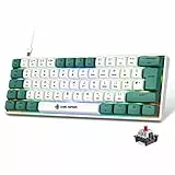 Tastiera da gioco meccanica al 60%, Mechanical Gaming Keyboard Red Switch Retroilluminata RGB Tastiera da gioco, Cablata USB-C, Mini Compact 62 ​tasti, per PC,Laptop,PS4,PS5,Xbox – Interruttore Rosso