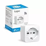 TP-Link Tapo P105 Presa Smart Italiana, WiFi Intelligente Smart Plug, Controllo Vocale, Compatibile con Alexa e Google Home, Controllo Remoto Tramite APP Tapo, Tempo di Preselezione