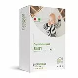 EVERGREENWEB Coprimaterasso Culla Lettino Impermeabile 4 Angoli Elastici|Antiacaro, Traspirante E Anallergico, Coprimaterasso per Materasso, Tessuto Traspirante Certificato OEKO-TEX (70 x 160 cm)