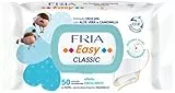 Carta Igienica Umidificata - Formula Lenitiva con Camomilla e Aloe - Formula Delicata con Aloe e Camomilla - Tessuto Biodisgregante - Formato: 50 Salviette Umidificate - FRIA CLASSIC
