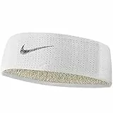 Nike M Fury-Fascia per Capelli Terry, StirnBND Unisex-Adulto, Bianco/Nero, Taglia Unica