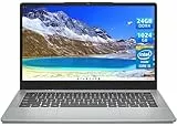 jumper Computer portatile, 24GB DDR4 1024GB SSD, Intel Quad-Core i5-1035G1 (fino a 3,6 GHz), 8-Thread Notebook, 14 Pollici IPS Full HD PC Portatile, 2.4/5.0G WLAN, Type-C, 2023