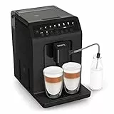 Krups EA897B10 Evidence Eco-Design Macchina da caffè automatica, Expresso, Capuccino, Quattro Force, Sistema One-Touch, 8 bevande preimpostate, Bevande personalizzabili, Nero