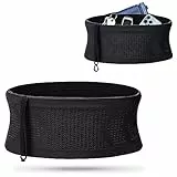Cintura da Corsa Marsupio Sportivo Traspirante Lavorato a Maglia, Capiente Cintura da Corsa Porta, Unisex Build & Fitness Marsupio Running con portachiavi per Palestra, Esercizi, Camminate (L)