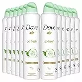 Dove Go Fresh Maxi cetriolo verde Tea deodorante, 250 ml, 48 ore, 12 pezzi