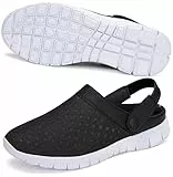 SAGUARO Unisex Zoccoli Ciabatte Scarpe da Buco Pantofole Uomo Sandali Sabot Clogs Casual Morbido Costiero Donna Estiva,Nero 39