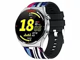 Trevi T-FIT 300 CALL, Smartwatch Donna e Uomo con Chiamata Bluetooth e Gestione Notifiche, Controllo Attività Fisica e Cardiofrequenzimetro da Polso, Resistente all'Acqua IP67, Texture MWC