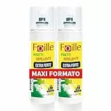Foille Insetti Repellente Extra Forte, DEET 50%, Spray Contro Zanzare, Zecche e Flebotomi, Efficacia Immediata e Durata Fino a 16 Ore con Due Applicazioni, Pack Due Confezioni da 100 ml