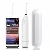 Oclean W1 idropulsore dentale, irrigatore orale professionale, portatile per il viaggio e ricaricabile con 3 modalità di pulizia –bianco