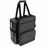 Trunab Custodia Computer Fisso Borsa Porta Desktop, Borsa per Desktop Computer con Tasche per Tastiera, Cavo e Accessori per Computer, Ideale da Portare in Viaggio, Nero