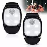 Delamiya Luci da Corsa Notturne, Lampada Frontale a LED con Clip, Mini Luce di Sicurezza, USB Ricaricabile, Luce di Sicurezza per Bambini 4 Modalità, Adatto per corsa, ciclismo, dog walking, campeggio