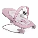 Chicco Hooplà Sdraietta Neonati e Bambini da 0 Mesi a 18 kg, Funzioni Dondolo e Poltroncina, con Barra Gioco, Schienale Regolabile e Cuscino Riduttore, Chiusura Compatta - Ocean, Blossom