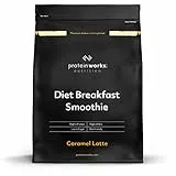 Frullato Dietetico Per La Colazione | Caramel Latte | Colazione Rapida | Alto contenuto di proteine ​​e basso contenuto di zucchero | THE PROTEIN WORKS | 2kg