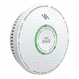 Rilevatori di Fumo e Monossido di Carbonio, Piccolo e Piatto Allarme Antifumo e CO con Batteria di 10 Anni, Sicurezza Antincendio e Pulsante di Prova, Controllo Automatico, Indicatore LED, Meross