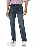 Amazon Essentials Jeans Elasticizzati con vestibilità Sportiva Uomo, delavé Scuro, 42W / 34L