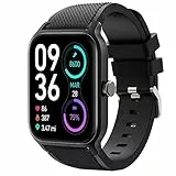 Blueshaweu Cinturino Compatibile per Woneligo 1,8' Smartwatch W13, Silicone Cinturini di Ricambio per Woneligo W13/ IOWODO W13 / TOOBUR IDW13 Smartwatch (nero)