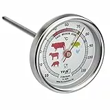 TFA Dostmann 14.1028 - Termometro analogico per arrosti, in acciaio inox, ideale per carne, pesce, pollame, arrosti, colore: argento