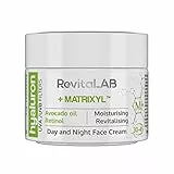 RevitaLAB Hyaluron Anti-Aging Day and Night Cream, Enriched with Avocado Oil, Matrixyl, Retinol and UV Filters for Ages 30 – 45, 50 ml