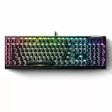 Razer BlackWidow V4 X, Tastiera meccanica da gaming con Razer Chroma RGB, Switch meccanici gialli Razer, 6 pulsanti macro dedicati, Tasti in ABS a doppia iniezione, IT-Layout, Negro