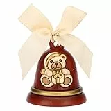 THUN ® - Campanella Rossa Teddy Limited Edition 2018 - Ceramica - h 7,9 cm - Linea I Classici